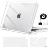 MOSISO Cover Compatibile con MacBook Air 13 Pollici M4 M3 M2 2025 2024 2023 2022 A3240 A3113 A2681 per Air 13,6 Pollici Custodia,Case&Copritastiera&Proteggi Schermo&Telefono Cordino,Cristallino