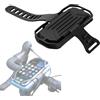 YYunying Supporto universale per telefono da bicicletta con supporto per power bank, in silicone, antivibrazione, regolabile, adatto per smartphone da 4 a 7 pollici