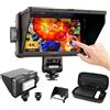 VILTROX DC-550 Pro Camera Field Monitor Touchscreen 5,5pollici 1200Nits DSLR Camera Field Monitor 4K HDMI,Full HD 1920x1080 IPS,3D LUT con Batteria e Copertura Parasole,Ventola di raffreddamento