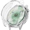 MELEJIA Custodia per HUAWEI WATCH GT 6 46mm - Cover Silicone Trasparente Morbida, Custodia con Protettore Schermo, Anti-Graffi Anti-Caduta, Accessorio Protettivo Non Ostacola Touchscreen e Sensori