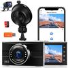 POYBPCY Dash Cam 1440P fotocamera anteriore e posteriore 2.5K WiFi Dashcam per auto Supporto APP con scheda SD da 32 GB, custodia in metallo, Super Night Vision, WDR, modalità parco, supporto 128 GB Max