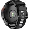 U-LIMVE Cinturino 22mm per Garmin Fenix 7 Pro 47mm/7/6 Pro | Cinturino silicone 22mm QuickFit compatibile Fenix 7 Pro/7,Epix 2 Pro,Quatix 8,Tactix 8.Chiusura rapida.