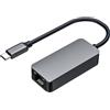 Ouitble Adattatore Ethernet USB C 2.5 Gbps Alluminio Veloce Type-C to RJ45 LAN Adattatore 1GBPS Gigabit ad alta velocità per Gaming Laptop Tablet Smartphone