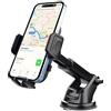 Elitecran Porta Cellulare Auto, 360°di Rotazione Supporto Telefono Auto, Porta Telefono Auto per Parabrezza e Cruscotto, Flessibile Porta Telefono Auto con Una Sola Mano Adatto a Tutti Smartphone