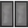 Vikye Filtro Antipolvere per Case PC Fai-da-te da 140 X 280 Mm, [2 pacchi] Copertura Filtro Antipolvere Magnetico in PVC, Ventola PC Filtro Antipolvere per PC Case del PC (BLACK)