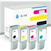 XL-Ink Compatibile per HP 728, 4x 300ml: MBK/CMY, 4 pezzi