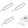 CZNBZIU 3 Spilli Estrattori per Rimozione Scheda SIM, Inossidabile Strumento Rimozione Della Scheda SIM, Cellulare Perno Espulsione Vassoio di Carte Sim Rimuovere Perni, Compatibile Samsung Smartphone