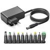 HKY Alimentatore di rete 24 V, alimentatore di rete 100 - 240 V, 50 - 60 Hz, 24 V, adattatore di rete universale, AC/DC, adattatore di commutazione per radio, luce notturna, Speedport, barra luminosa,