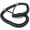 Drut Cavo a Spirale RJ10 RJ9 RJ22 4P4C 4 Pin per cornetta telefonica da 3 m Nero