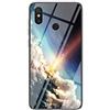 MadBee Cover per Xiaomi Mi Max 3 [con Pellicola Proteggi Schermo],Custodia Protettiva in Vetro Temperato 9H [Cielo Stellato] + Cornice Paraurti in Silicone Morbido Cover Case (Stellato Luminoso)