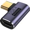 cablecc 40Gbps maschio a femmina USB4 tipo C 90 gradi sinistra angolo destro 100W dati di alimentazione 8K adattatore video per telefono portatile