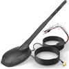 Eightwood Antenna Auto Attiva DAB+FM GPS Cavo 5m Connettori SMB SMA DIN