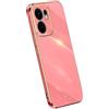 RankOne La Custodia del Telefono è Adatta per OPPO Reno13 F 5G / OPPO Reno13 FS 5G / OPPO Reno 13 F 4G / OPPO Reno 13 FS 4G (6.67 Inches), Case per Cellulare in Silicone con Telaio Galvanico - Rosso