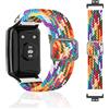 SeNool Cinturino per Huawei Watch Fit/Fit New/Fit Elegant/Fit SE, [Nylon Intrecciato Ricambio Bracciale], Band Compatibile con Huawei Watch Fit/Fit New/Fit Elegant/Fit Special Edition - Arcobaleno