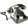 PUSOKEI Telefono fisso vintage, telefono in bronzo antico con funzione di memorizzazione del numero, telefono con quadrante grande, telefono chiamante desktop per ufficio domestico