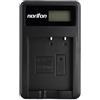 Norifon NP-130 LCD USB Caricatore per Casio Exilim EX-H30, EX-H35, EX-ZR100, EX-ZR1000, EX-ZR1100, EX-ZR1200, EX-ZR200, EX-ZR300, EX-ZR310, EX-ZR320, EX-ZR400, EX-ZR700, EX-ZR800 Fotocamera e Altro