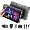 VILTROX DC-X2 2000 Nit Monitor da campo per fotocamera, 6 pollici 4K HDMI Loop in/Out 3D Lut Full Waveform 1920X1080 HD IPS Touchscreen DSLR Monitor video per fotocamera con parasole 2200mAh Batteria