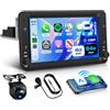 Rimoody 8 Core 4G+64G Autoradio Android 15 per Alfa Romeo 159 2004-2011 Carplay Wireless Android Auto Mirror Link Bluetooth FM/RDS/DSP WiFi GPS Comandi al Volante Telecamera Posteriore 7 Pollici