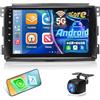 NHOPEEW Qualcomm 8 Core 4+64G Autoradio per Mercedes Benz Smart Fortwo 451 2005-2010 - 9 pollici Radio Supporto Carplay&Android Auto 5G Wifi&GPS DSP 3D Auto Mondel Display Ventola di raffreddamento