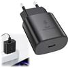 SopwMap Caricatore Rapido USB C da 45W Compatibile per S24 Ultra, S23, S22, S21, S20, Note20, Tab S9/S8/S7 e Altri Dispositivi USB-C, Alimentatore Veloce, Nero