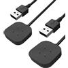 Yaekea 2 Pezzi Caricatore Compatibile con Fitbit Versa 4 Sense 2 Cavo di Ricarica di Ricambio per Fitbit Sense/Sense 2/ Versa 3/ Verse 4 Smartwatch USB Magnetica Dock di Ricarica 3.3ft / 100cm