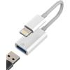 HOYULLI Adattatore Lightning A USB OTG 3.0 Per IPhone 14 13 Pro Max Cavo Jack USB-A Chiavetta Lettore Per iPad Foto Dati Trasferire Adapter Per Apple MFI Certified Reader Card Memoria Esterna Tastiera Camera