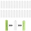 Qiundar Adattatore Batterie,Qiundar 25 Pcs Convertitore Batteria da AAA a AA Plastica Battery Box Holder per Casa Viaggi Aperto(50 * 14mm)