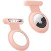 FIDWALL Tracker GPS nascosto Airtag per bambini, anziani e animali domestici - più sicuro di orologio, portachiavi o collana (rosa-2PCS)
