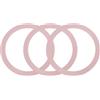 QUARKZMAN 3 Pezzi Anello Adattatore magnetica, Kit Di Conversione Universale Per Caricabatterie Wireless magnetica Adesivo Anello Per Custodia Telefono, Rosa Oro