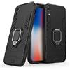 MaiJin LuluMain Compatibile con iPhone XR Cover, Custodia Armor Anello Cavalletto (Funziona con Il Supporto Magnetico per Auto) Case Paraurti per Apple iPhone XR (Nero)