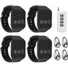Bewinner di Chiamata Wireless con 4 Ricevitori e 1 Trasmettitore, Cercapersone senza Fili per Badanti e Ristoranti, Funzione di Chiamata in Coda