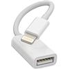 Kefiany Adattatore da Lightning a USB Flash per Iphone OTG Converter Dongle Camera Card Reader Tastiera Mouse Drive MIDI Hub Piano Sincronizzazione dati Compatibile per Apple 13 14 Pro Max Mini Xr X Xs Se 7