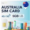 travSIM Scheda SIM Australia | 5GB di Dati Mobile| Funziona su dispositivi iOS e Android | Il Piano di Questa SIM Australia è valido per 15 Giorni