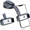 Generico Universal Car Mount Phone Holder with 250 mAh Battery, Adjustable Long Arm - One Click Release 360° Rotation Suction Clip Mobile Holder for Car - Car Mount Mobile Phone Stand - Fits 4.7"-7.2" Devices