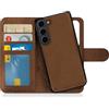 MyGadget Cover per Samsung Galaxy S24 Plus - Custodia Libretto Magnetica - Portafoglio Flip Wallet Case - Porta Carte in Similpelle PU Removibile Marrone