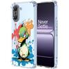 YUXING Cover Trasparente per OnePlus Nord CE 5 5G - Custodia Protettiva Sottile in TPU Morbido Antiurto con Carino Motivo Disegno Cool (Duck)