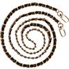 Pnakqil [confezione da 1 Catena per telefono universale, tracolla di ricambio per cordino per cellulare, tracolla in metallo a lanyard, oro nero