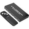 Obcxin 8K Switch HDMI, Sdoppiatore HDMI Alluminio HDMI Splitter 3 In 1 Uscita con Telecomando,Switch Supporta 8K 4K 1080P Full HD per PS5/PS4/PS3/HDTV/Xbox/Blu-Ray/DVD Player/Fire Stick