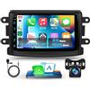 VECHTEL Autoradio 2+64G Android 15 per Dacia Logan Dokker Sandero Lodgy 2012-2017/Dacia Duster 2011-2017/Renault Captur Symbol 2013-2017, 7 IPS Schermo co Carplay Android Auto GPS Wi-Fi FM RDS Camera