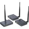 TJCXELE Trasmettitore HDMI Wireless, HDMI Loop-Out, portata 100M/328FT, 1TX a 2RX, 1080P60Hz, Streaming Video da Laptop, PC, Fotocamere, Netflix, YouTube a TV, Proiettore, Monitor