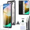 RongZy LCD Display per 6.5 Samsung Galaxy A52 4G A525F Schermo LCD Touch Screen Assemblea Sostituzione di Vetro Digitalizzatore con Strumenti(Incell,Nero con Cornice)
