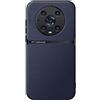 Kepuch Cover per Honor Magic 4 Pro - Custodia Case Piastra Metallica Incorporata Litchi Grano - Blu