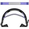 Geekria Fascia di ricambio in tessuto flessibile compatibile con cuffie Corsair HS80 RGB, HS80 MAX, parte di riparazione (viola)