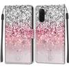 KENHONER Custodia per Samsung Galaxy A18/ A17/ A26 5G, rosa | Portafoglio Pelle PU, Magnetica, Resistente Agli Urti, Scomparto Carte Credito, Pieghevole, Flip Libro, Motivo