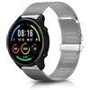 ToVioc Cinturino per Xiaomi Watch 5/2/2 Pro/S5/S4/S3/Redmi Watch 5 Active, Cinturino Metallo Acciaio Inossidabile 22mm Cinturini per Amazfit Bip 6/Bip 5/T-Rex 3 Pro 48mm/Active Max - Argento