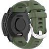 BBZ Cinturino, Braccialetto di Ricambio Cinturino da Polso Compatibile con Garmin Instinct 2S / 2S Solar, Silicone Morbido, Rilascio Rapido, Verde, 22 mm, 220 mm