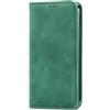 ILING Cover per HONOR X8c, Custodia a Premium Pelle PU Portafoglio Caso, Retrò Antiurto Flip Cover con Slot per Scheda/Funzione di Supporto/RFID Blocking (Verde)