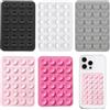 LEPZUR 5 Pack Ventosa per Telefono, Compatibile con Tutti i Modelli, Porta Smartphone Antiscivolo per Selfie e Video, Hands-free, Durevole e Facile da Usare