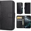 32nd Custodia a Portafoglio in Pelle PU per iPhone 16 PRO (6.3), Case con Slot per Sched di Blocco RFID, Chiusura Magnetica e Supporto Integrato - Nero