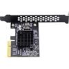 Cablecc Adattatore per scheda madre da 20 Gbps USB 3.2 Gen2 Type-E IDC Front Header USB-C a PCI-E 4X Express Card per scheda madre desktop